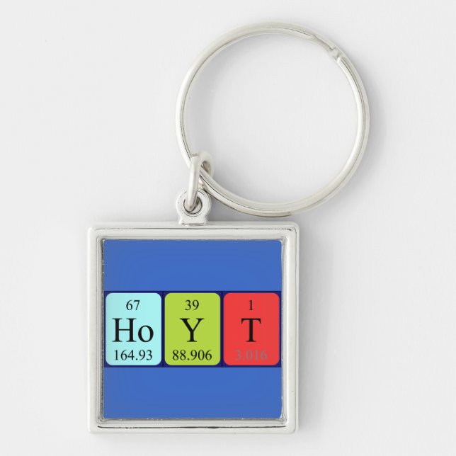 Hoyt periodic table name keyring (Front)