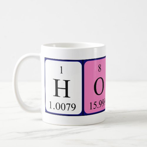 Hoyt periodic table name mug