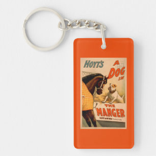Hoyt's A dog in the Manger Theatre Poster Keychain
