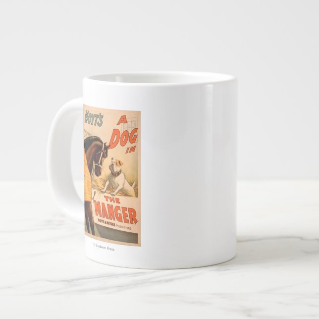 Hoyt's A dog in the Manger Theatre Poster Large Coffee Mug (Front Left)