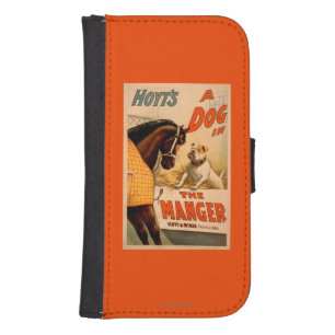 Hoyt's A dog in the Manger Theatre Poster Wallet Phone Case For Samsung Galaxy S4