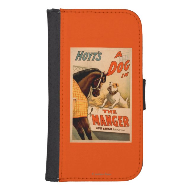 Hoyt's A dog in the Manger Theatre Poster Samsung Galaxy Wallet Case (Front)