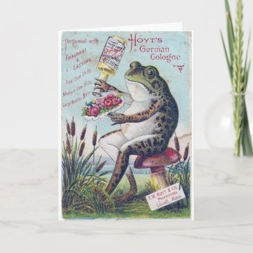 Hoyts German Cologne Frog Card