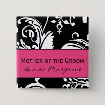Hp&b Mother Of The Groom Square Button by designaline at Zazzle