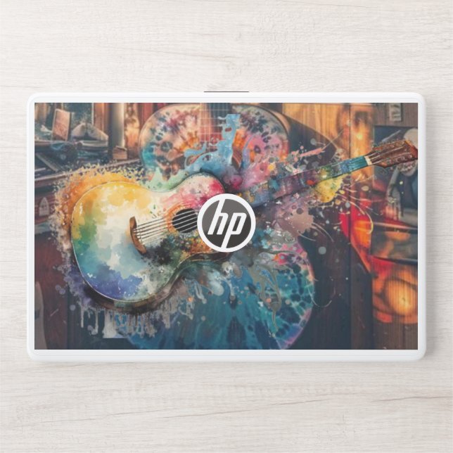 Hp laptop Skin"Guitar Vibes" HP Laptop Skin (Front)