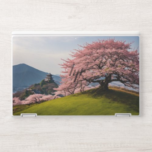 HP Laptop Skin Japanese Cherry Blossom Tree Design
