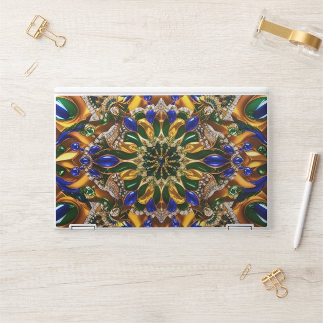 HP laptop skin with Brazil Colors (Desk)