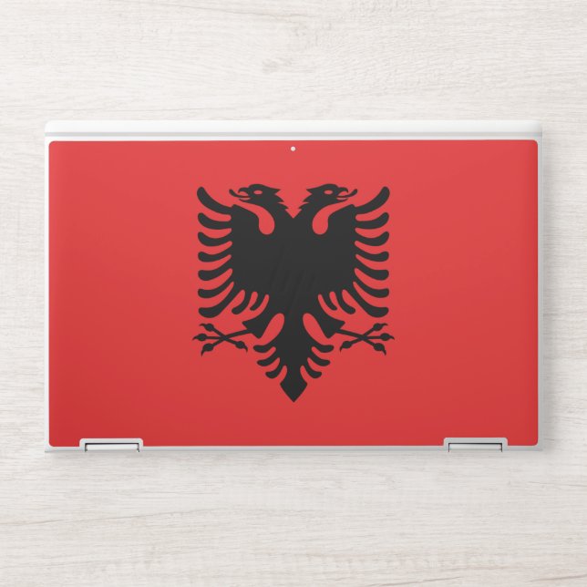 HP laptop skin with flag of Albania (Front)