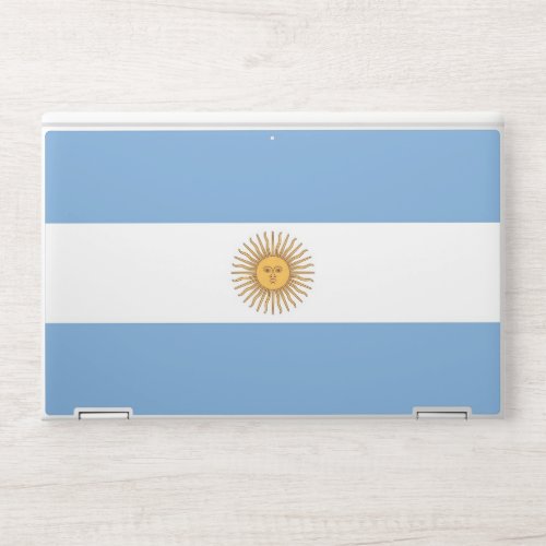 HP laptop skin with flag of Argentina