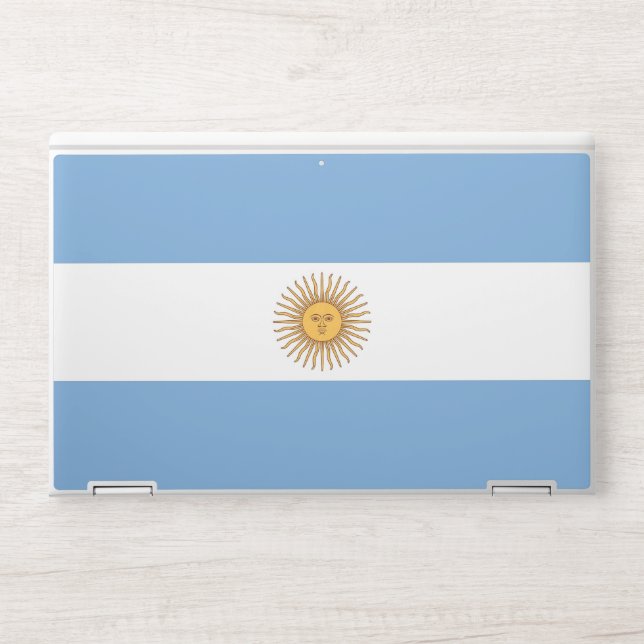 HP laptop skin with flag of Argentina (Front)