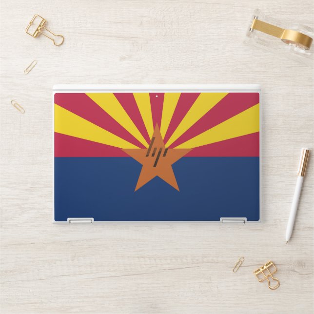 HP laptop skin with flag of Arizona, USA (Desk)