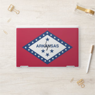 HP laptop skin with flag of Arkansas, USA