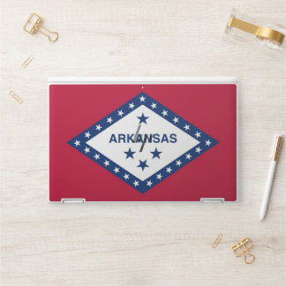 HP laptop skin with flag of Arkansas, USA
