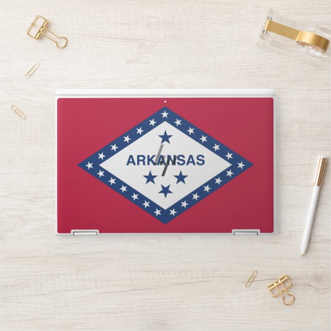 HP laptop skin with flag of Arkansas, USA (Desk)