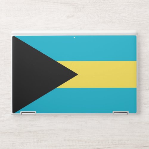 HP laptop skin with flag of Bahamas