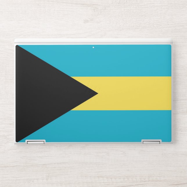 HP laptop skin with flag of Bahamas (Front)