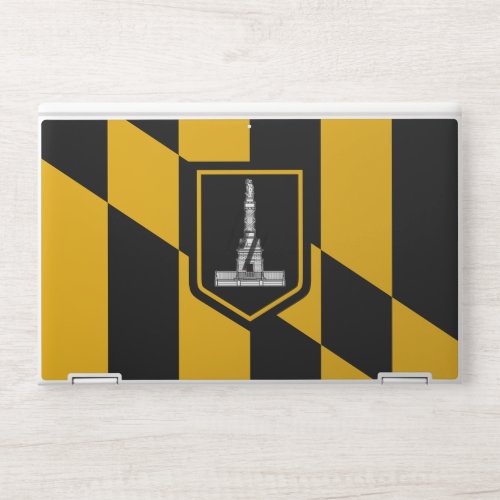 HP laptop skin with flag of Baltimore USA