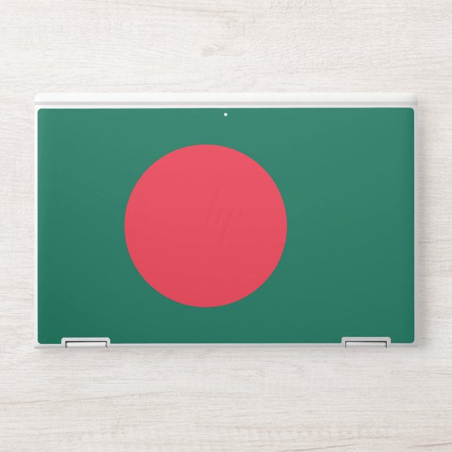 HP laptop skin with flag of Bangladesh (Front)