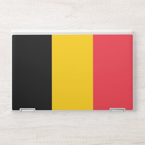 HP laptop skin with flag of Belgium