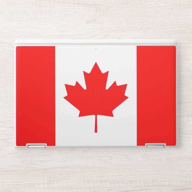 HP laptop skin with flag of Canada (Front)