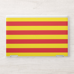 HP laptop skin with flag of Catalonia