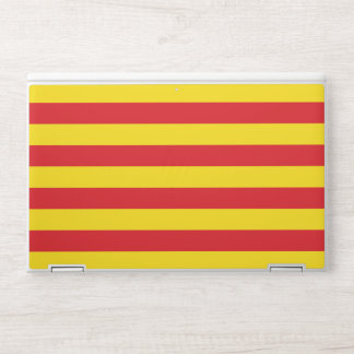 HP laptop skin with flag of Catalonia