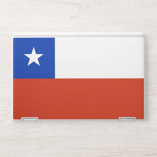 HP laptop skin with flag of Chile (Front)