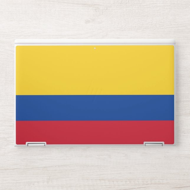 HP laptop skin with flag of Colombia (Front)