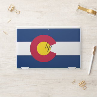 HP laptop skin with flag of Colorado, USA