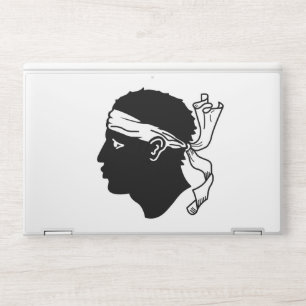 HP laptop skin with flag of Corsica