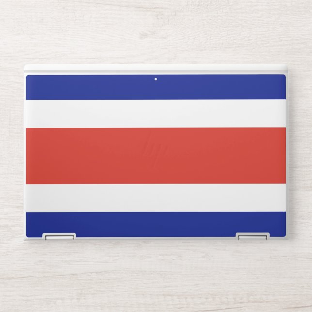 HP laptop skin with flag of Costa Rica (Front)