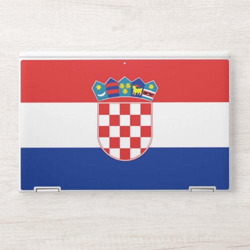 HP laptop skin with flag of Croatia