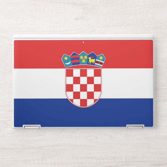 HP laptop skin with flag of Croatia (Front)