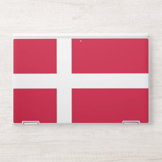 HP laptop skin with flag of Denmark