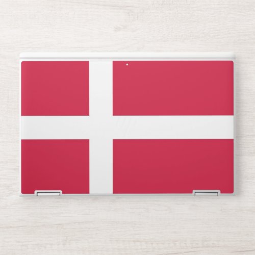 HP laptop skin with flag of Denmark