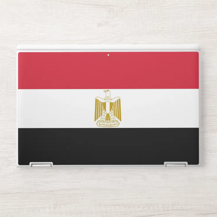 HP laptop skin with flag of Egypt Zazzle
