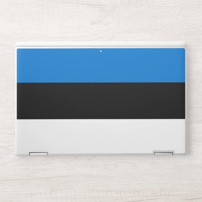 HP laptop skin with flag of Estonia (Front)