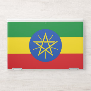 HP laptop skin with flag of Ethiopia