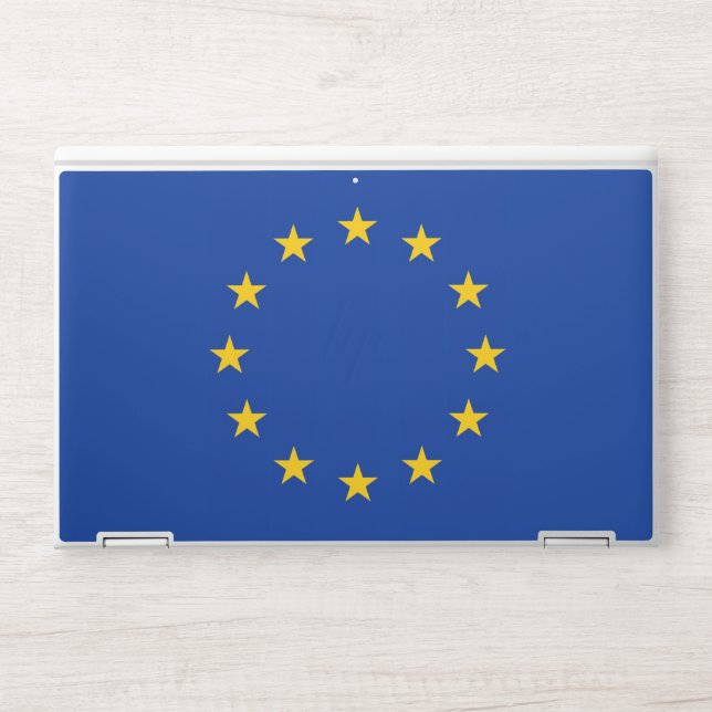 HP laptop skin with flag of European Union (Front)