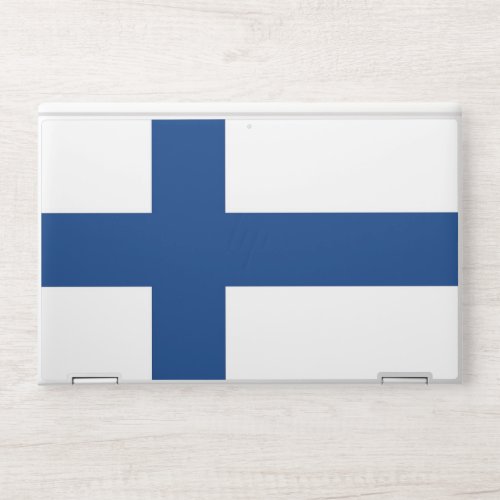 HP laptop skin with flag of Finland