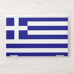 HP laptop skin with flag of Greece