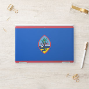 HP laptop skin with flag of Guam, USA
