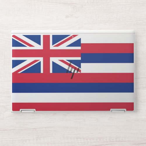 HP laptop skin with flag of Hawaii USA