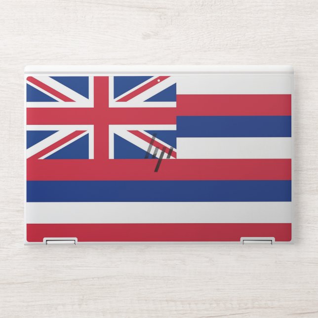 HP laptop skin with flag of Hawaii, USA (Front)