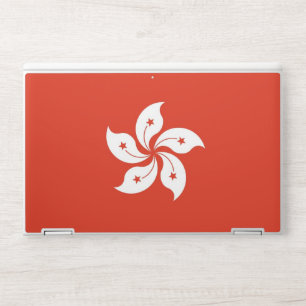 HP laptop skin with flag of Hong Kong
