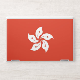 HP laptop skin with flag of Hong Kong