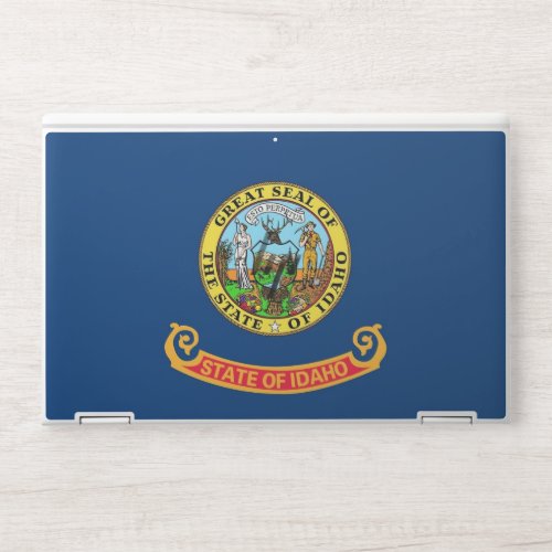 HP laptop skin with flag of Idaho USA