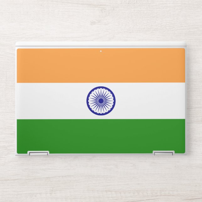 HP laptop skin with flag of India (Front)