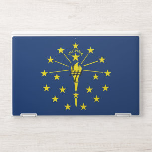 HP laptop skin with flag of Indiana, USA