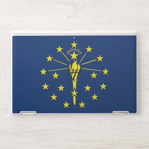 HP laptop skin with flag of Indiana USA